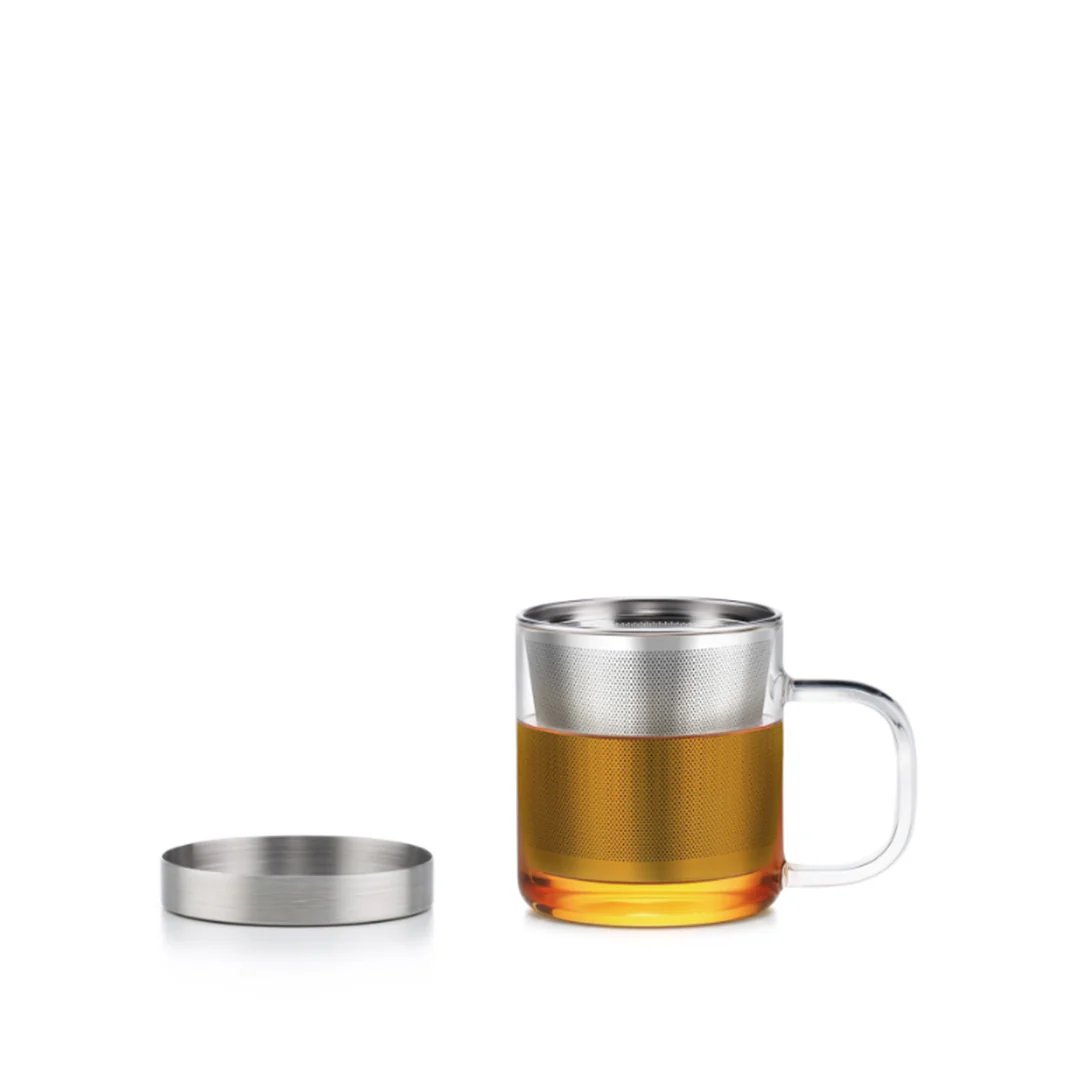 Teeglas mit Sieb und Deckel 350ml - Image 2